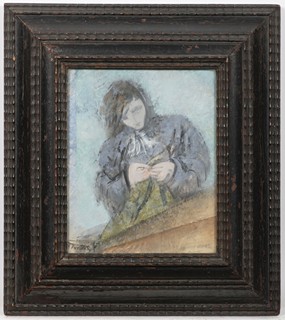 BEDŘICH VANÍČEK 1885 - 1955 - PŘI ŠITÍ