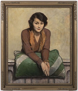 FRANTIŠEK HOFMAN 1891 - 1969 - PORTRÉT ŽENY