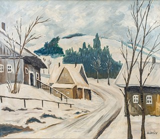 František Hloušek (1893–?) - Zasněžená cesta
