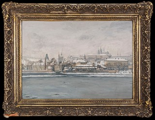 Josef Štefan Maleček (1890–1983) - Praha v zimě