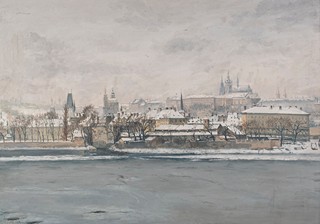 Josef Štefan Maleček (1890–1983) - Praha v zimě