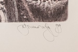 Albín Brunovský (1935–1997) - Labyrint světa a ráj srdce / soubor 6ti velkoformátových grafických listů autora