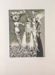Albín Brunovský (1935–1997) - Labyrint světa a ráj srdce / soubor 6ti velkoformátových grafických listů autora