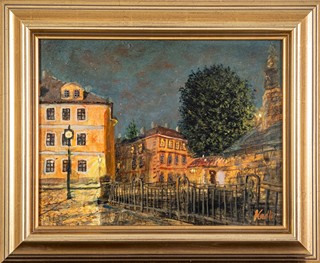 Petr Kadlec (*1954) - Noční Malá Strana