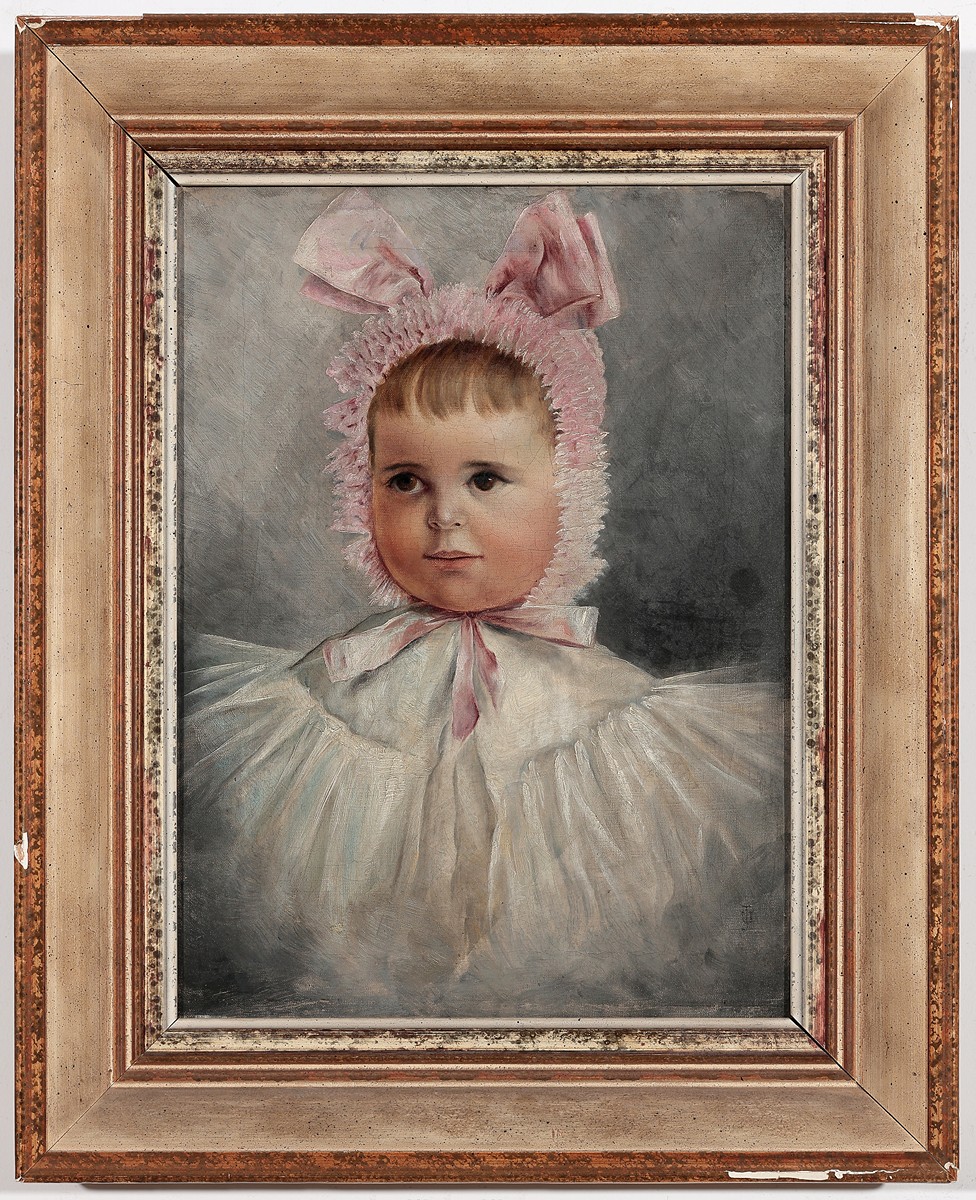 Joža Uprka (1861 - 1940) - Portrét děvčátka v čepci