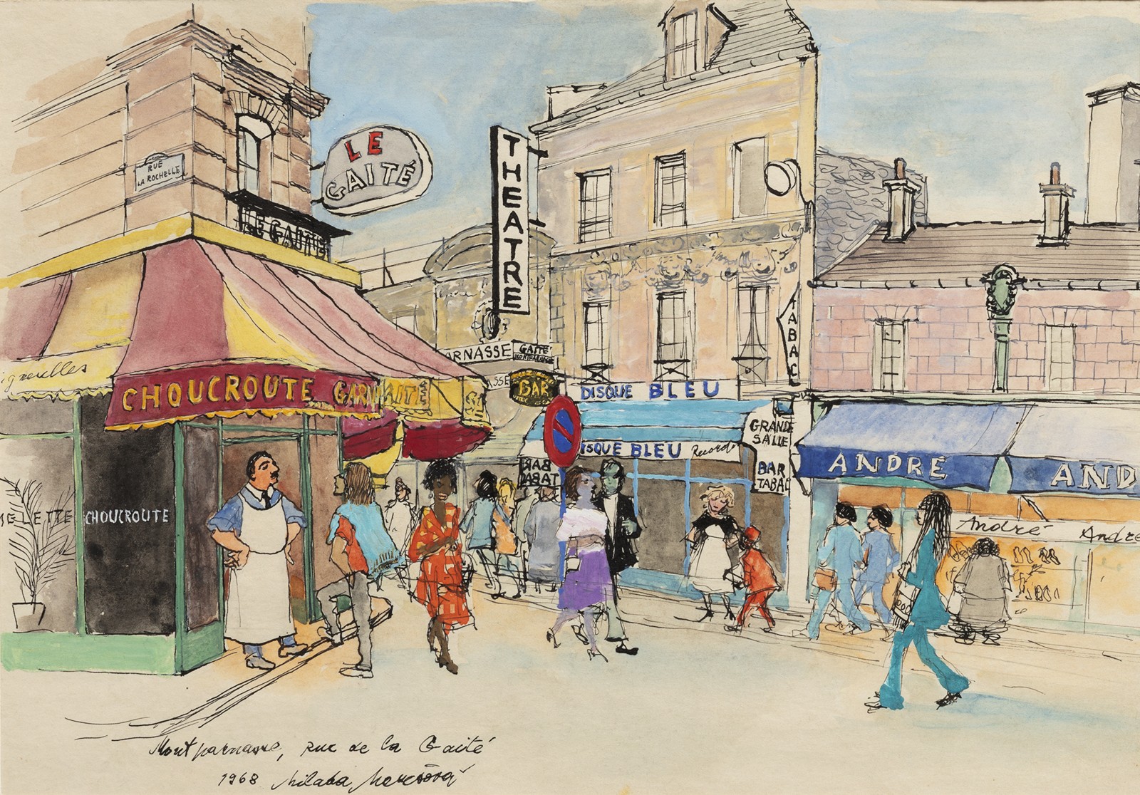 Milada Marešová (1901 - 1987) - Montparnasse (Rue de la Gaité)