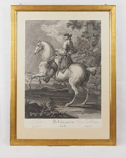 Johannes El. Ridinger (1698 – 1767) - Der Galop gerad aus lincks