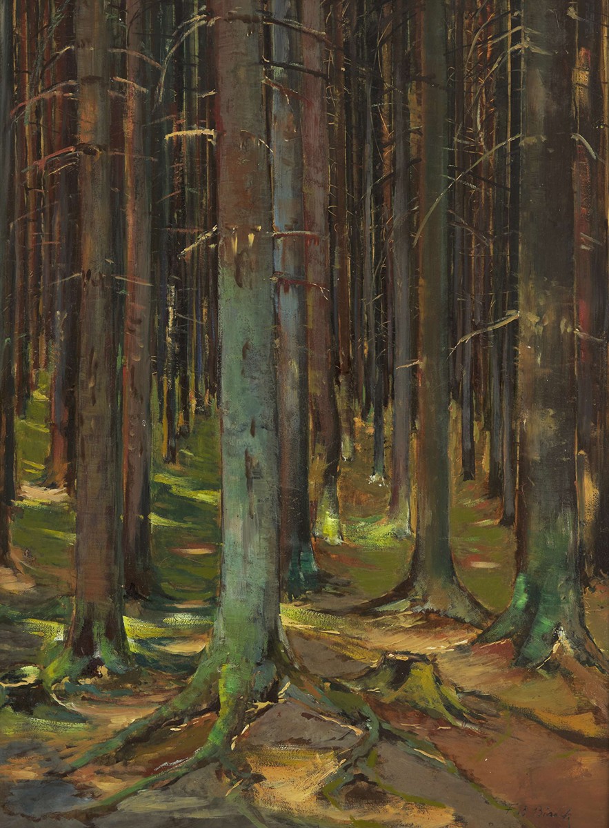 František Bohuslav Blažek (1879) - Lesný interiér