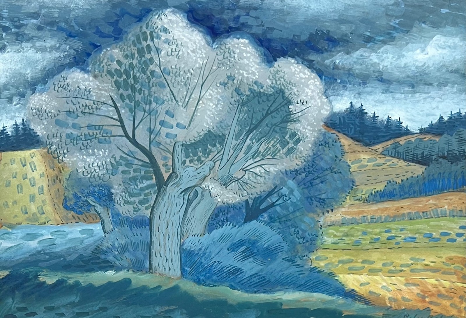 Štefan Bednár (1909 - 1976) - Strom v krajine