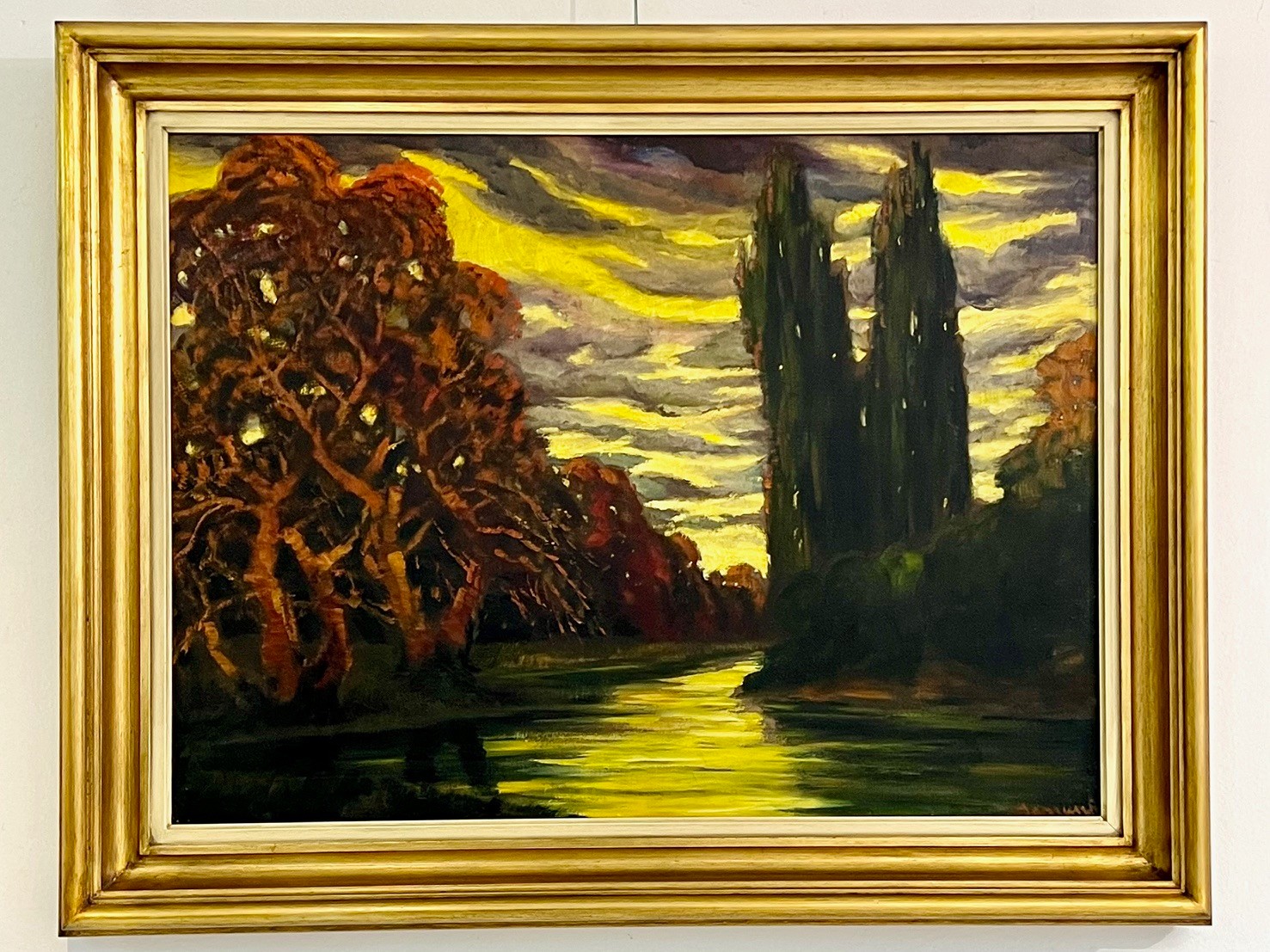 Anton Jasusch (1882 - 1965) - Súmračná krajina (veľký formát)