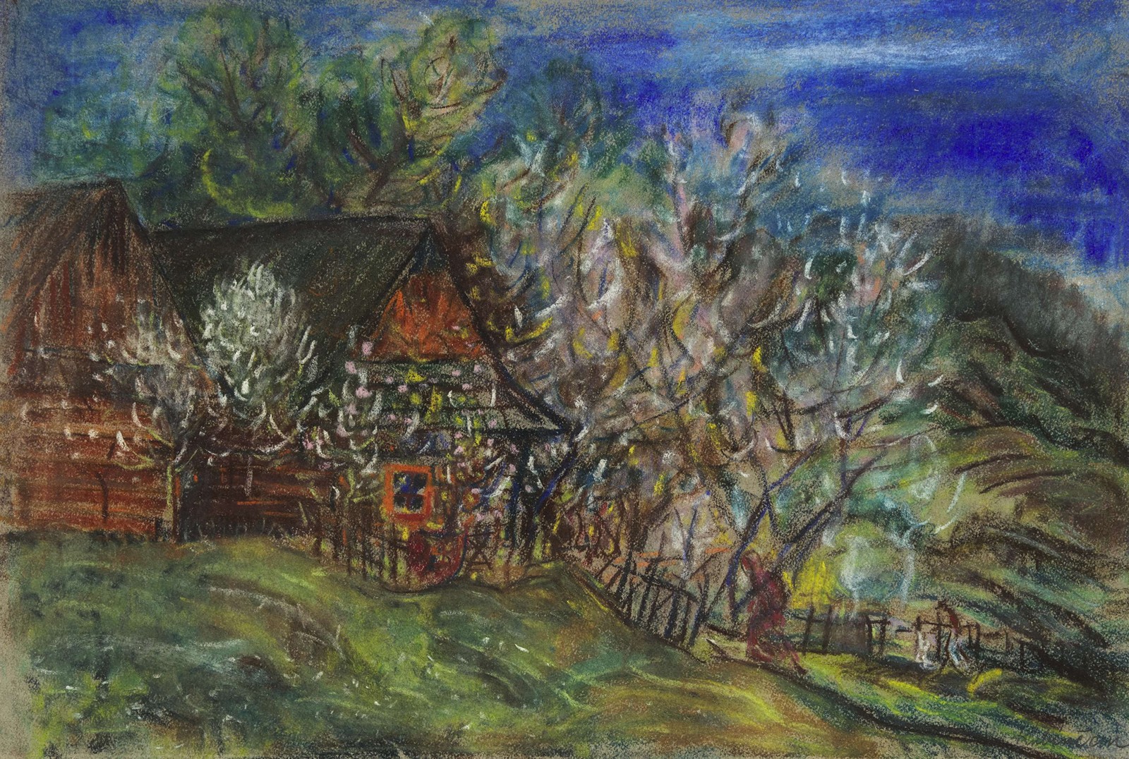 Arnold Peter Weisz Kubínčan (1898 - 1945) - Pred chalupou