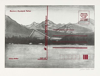 Július Koller (1939 - 2007) - Pozdrav z Vysokých Tatier