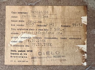 Milan Paštéka (1931 - 1998) - Krajina (veľký formát)