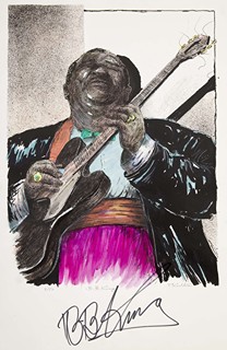 František Kudláč (1954) - B. B. King + originálny autogram