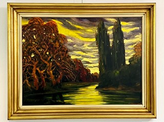 Anton Jasusch (1882 - 1965) - Súmračná krajina (veľký formát)
