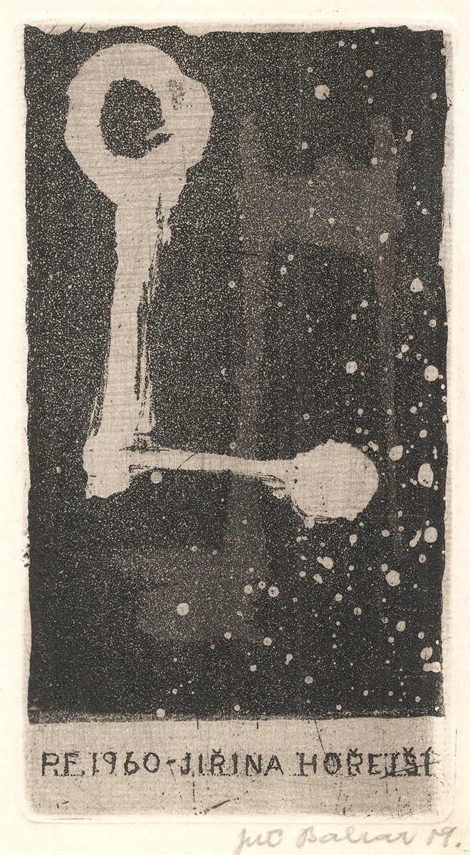 Jiří Balcar (1929 - 1968) - P.F. 1960 - Jiřina Hořejší