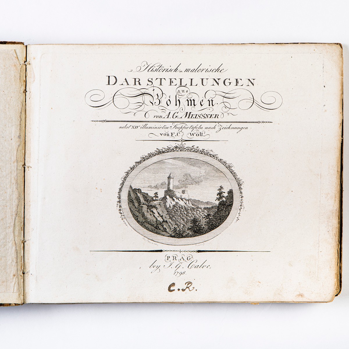 (Čechy, hrady a zámky) Meissner, August Gottlieb: Historisch-malerische Darstellungen aus Böhmen…