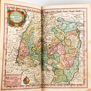 (Evropa, Německé státy, Rakousko, Čechy, Morava, Slezsko, Lužice, Chebsko, Loketsko, panství Teplice,…) Continuirter Atlas Portatilis Germanicus oder Compendieuse Vorstellung Teutschlandes…