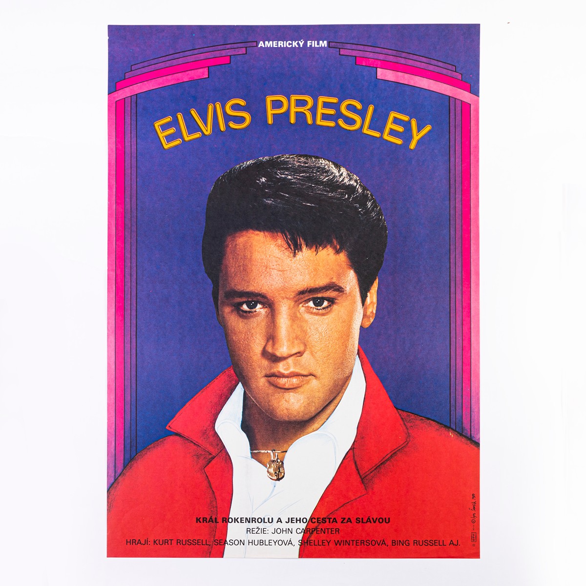 Ševčík, Igor (1951–2003) - Reklamní plakát k americkému filmu Elvis Presley