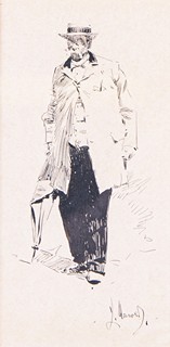 Luděk Marold (1865 - 1898) - Postava muže v klobouku.