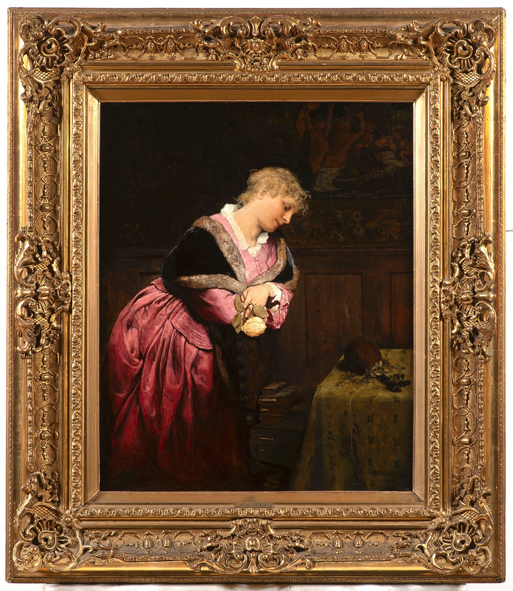 Gabriel von Max (1840 - 1915) - Young woman