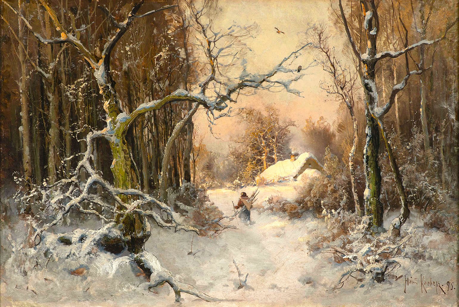 Julius Sergius von Klever (1850-1924) - Winter Landscape