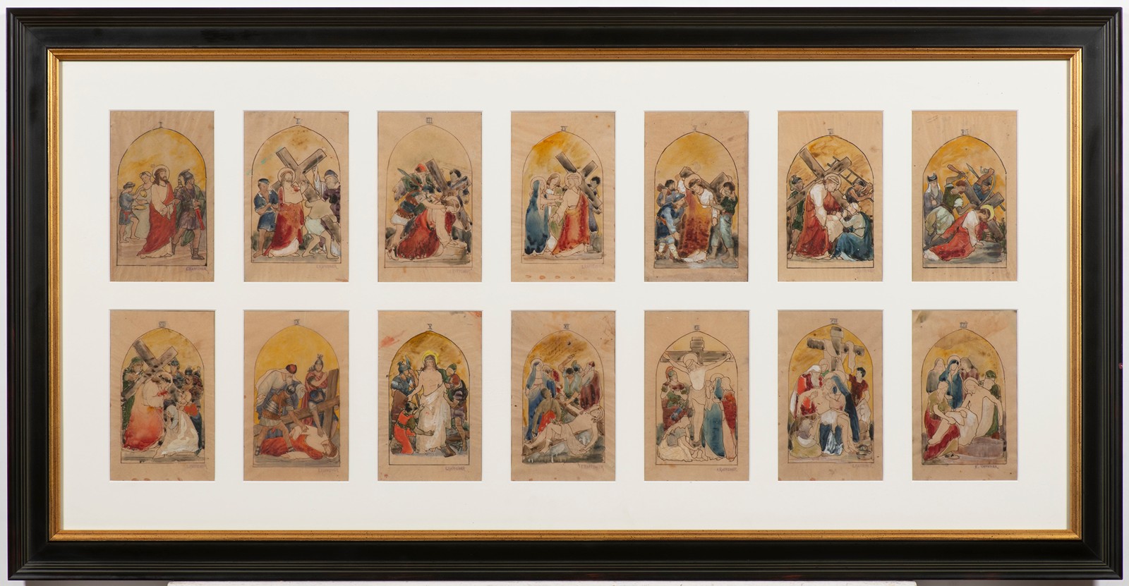 Emanuel Raffeiner (1881 -1923 ) - 14 Stations of the Cross