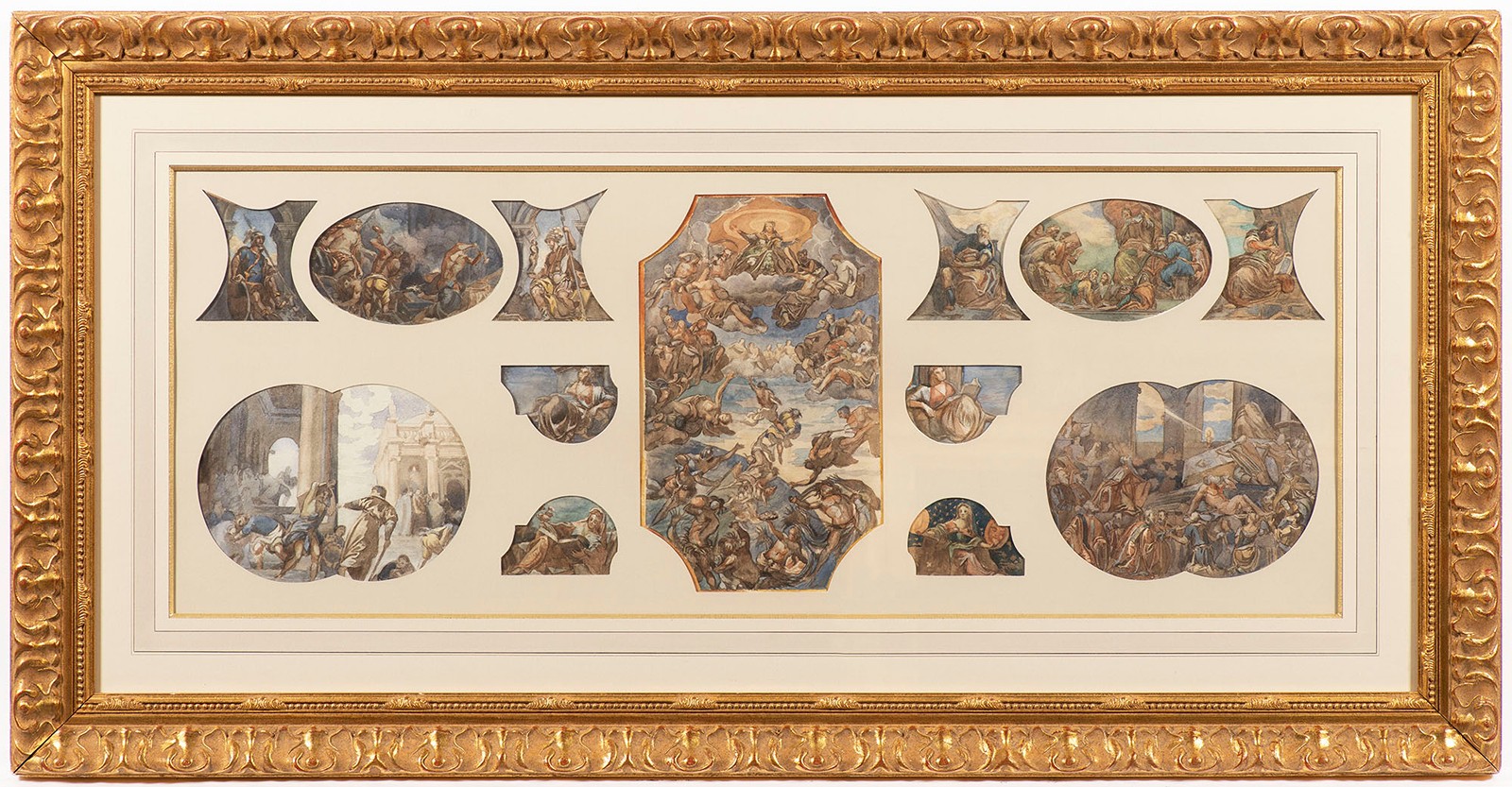Tintoretto, Jacopo - 19th century successor - The ceiling painting in the Doge's Palace