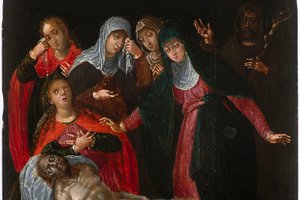 Johann Andreas Rauch (1575 - around 1632) - Lamentation of Christ with St Francis