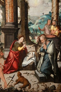Master of the Prodigal Son, Antwerp, c. 1540-50 - Adoration of the Shepherds