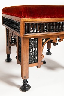 Pair of stools by Giuseppe Parvis (1831-1909) - Pair of stools by Giuseppe Parvis (1831-1909)
