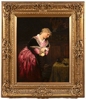 Gabriel von Max (1840 - 1915) - Young woman