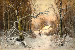 Julius Sergius von Klever (1850-1924) - Winter Landscape