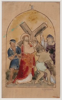 Emanuel Raffeiner (1881 -1923 ) - 14 Stations of the Cross