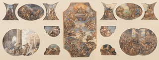 Tintoretto, Jacopo - 19th century successor - The ceiling painting in the Doge's Palace