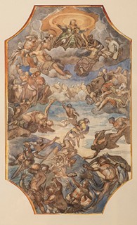 Tintoretto, Jacopo - 19th century successor - The ceiling painting in the Doge's Palace