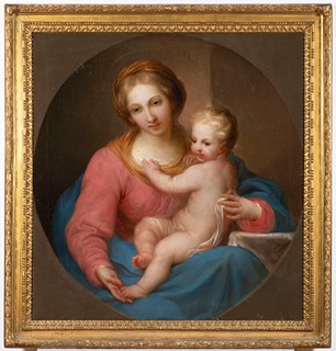 Joseph Schöpf (1745 in Telfs, Tirol -  1822 Innsbruck) - Mary with child