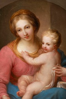 Joseph Schöpf (1745 in Telfs, Tirol -  1822 Innsbruck) - Mary with child