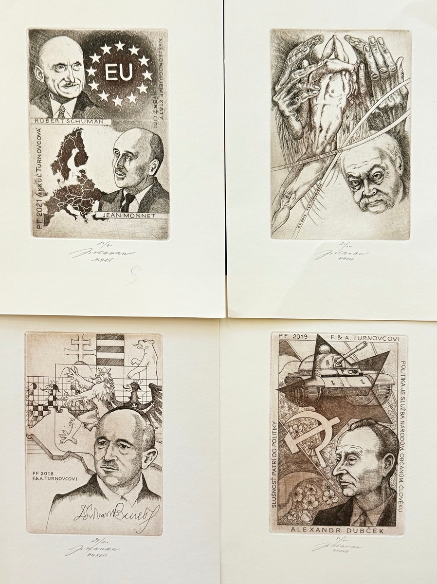 Jan Kavan (1905 - 1986) - 4 x grafika