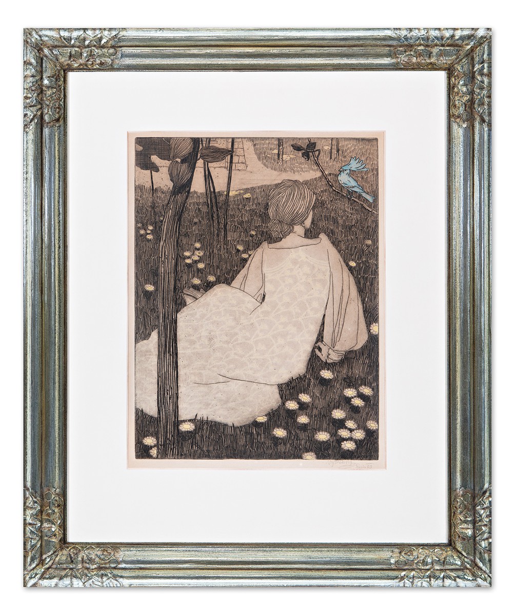 Vojtěch Preissig (1873 - 1944) - Modráček