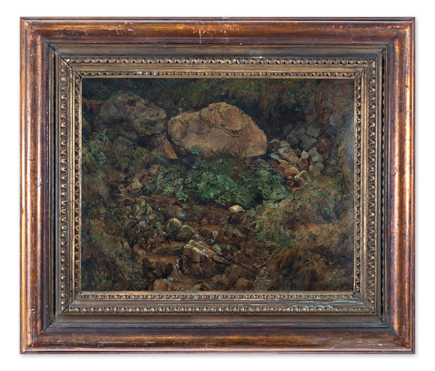 Jan Nowopacký (1821 - 1908) - Horská krajina s potůčkem