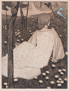Vojtěch Preissig (1873 - 1944) - Modráček