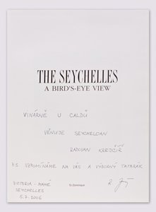 Radovan Krejčíř (1968) - Originální dedikace Radovana Krejčíře v knize Seychelles