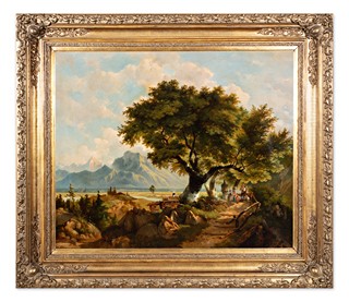 Dominik Schufried (1810 - 1877) - Romantická krajina