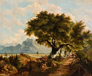 Dominik Schufried (1810 - 1877) - Romantická krajina