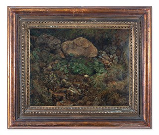 Jan Nowopacký (1821 - 1908) - Horská krajina s potůčkem