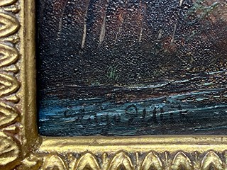 Hugo Ullik (1838 - 1881) - Město u alpského jezera