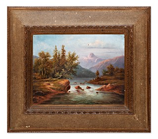 Vilém Ströminger (1845 - 1901) - Alpská krajina
