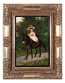Václav Brožík (1851 - 1901) - Komtesa na projížďce