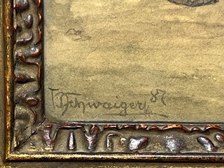 Hanuš Schwaiger (1854 - 1912) - Staří přátelé (První doušek) I. a II.